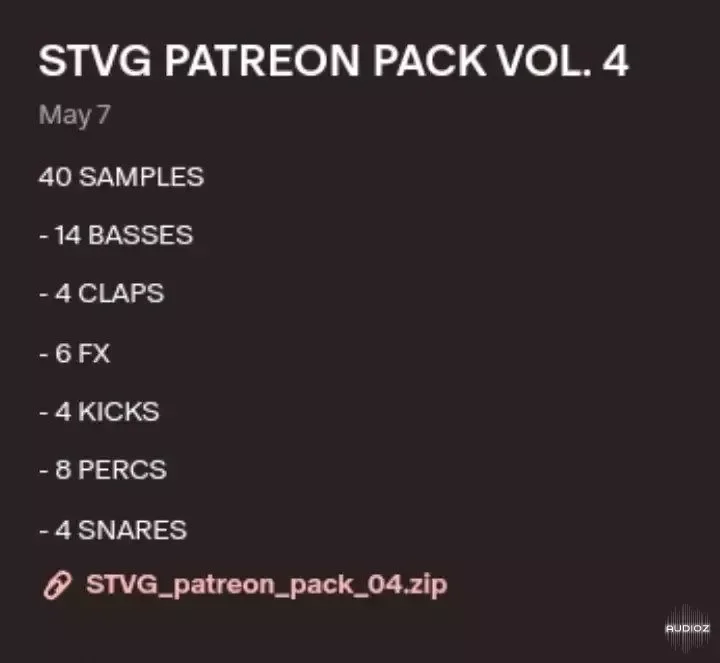 STVG Patreon Pack Vol.4 WAV-JM