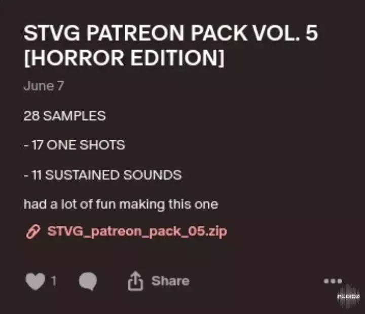 STVG Patreon Pack Vol.5 [HORROR EDITION] WAV-JM