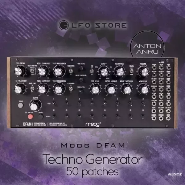 LFO Store Moog DFAM Techno Generator (50 Patches by Anton Anru)