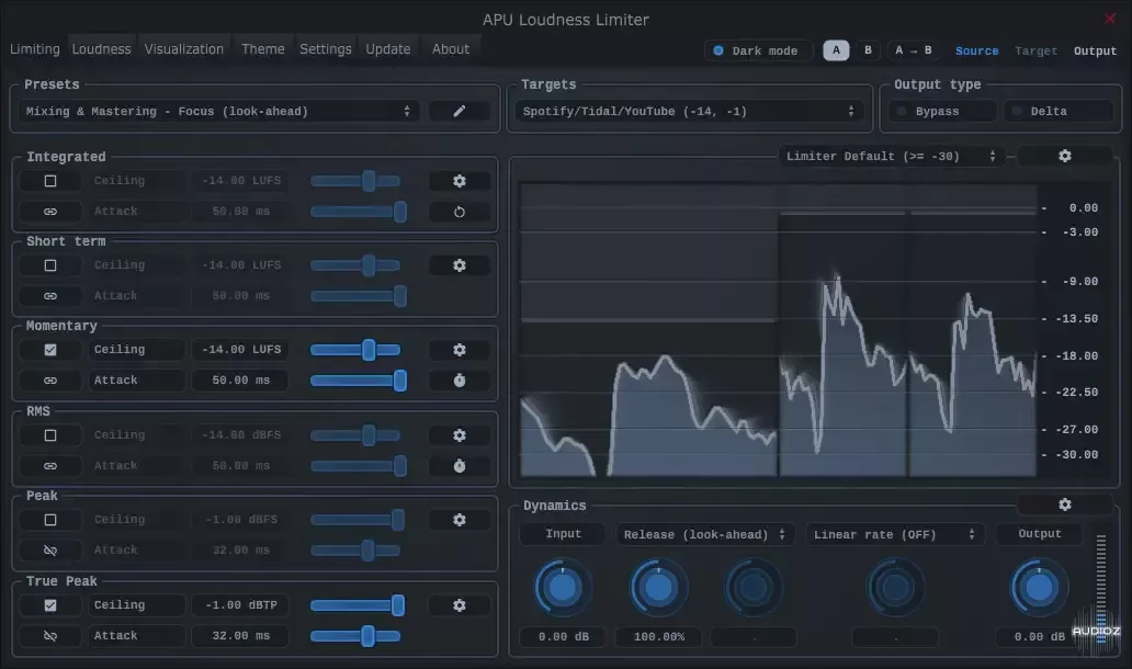 APU Software Loudness Limiter v3.0.0-BUBBiX