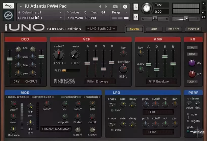 PinkNoise Studio iUNO KONTAKT-ohsie