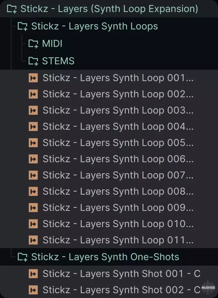 Stickz Layers Synth Loop Expansion WAV MiDi-ARCADiA
