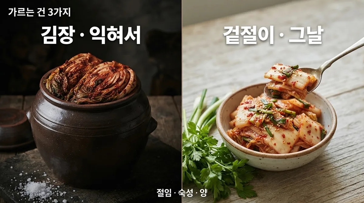 배추 겉절이란 무엇이고, 왜 '걷절이'가 아닐까?