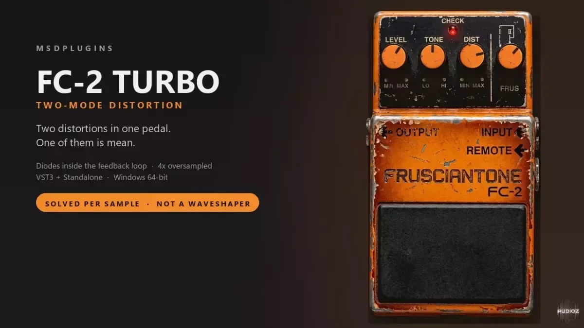 MSDplugins FC-2 TURBO v1.0.1 STANDALONE VST3 WiN [FREE]