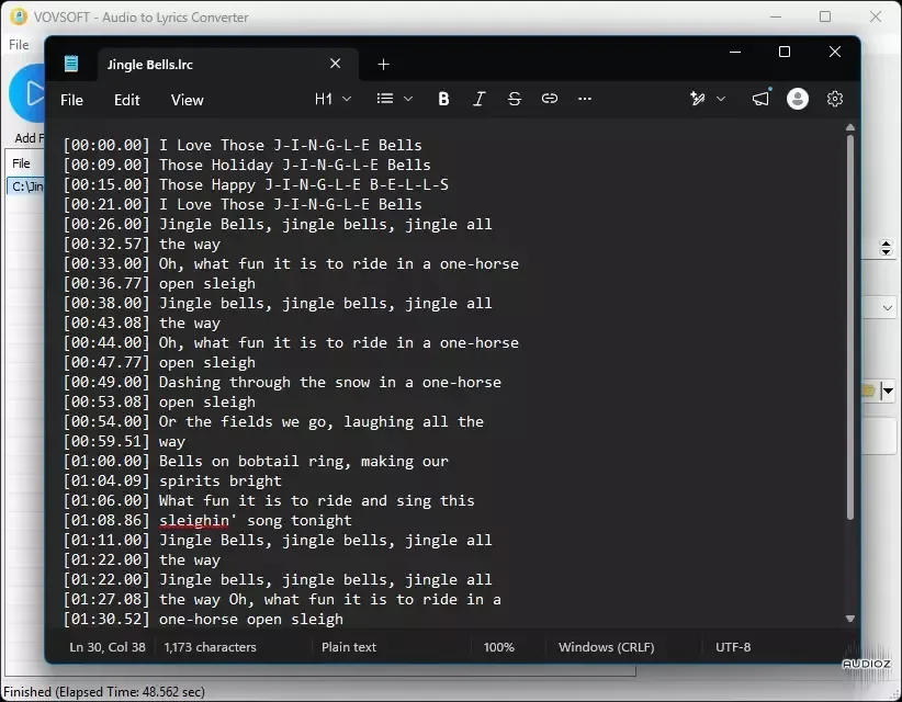 VovSoft Audio to Lyrics Converter v1.2 WiN