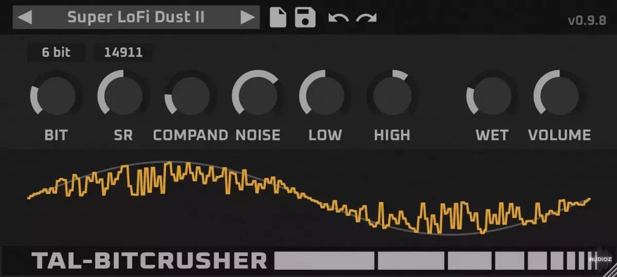 Togu Audio Line TAL-Bitcrusher v0.9.9 VST VST3 CLAP AU AAX WiN MAC LiNUX [FREE]