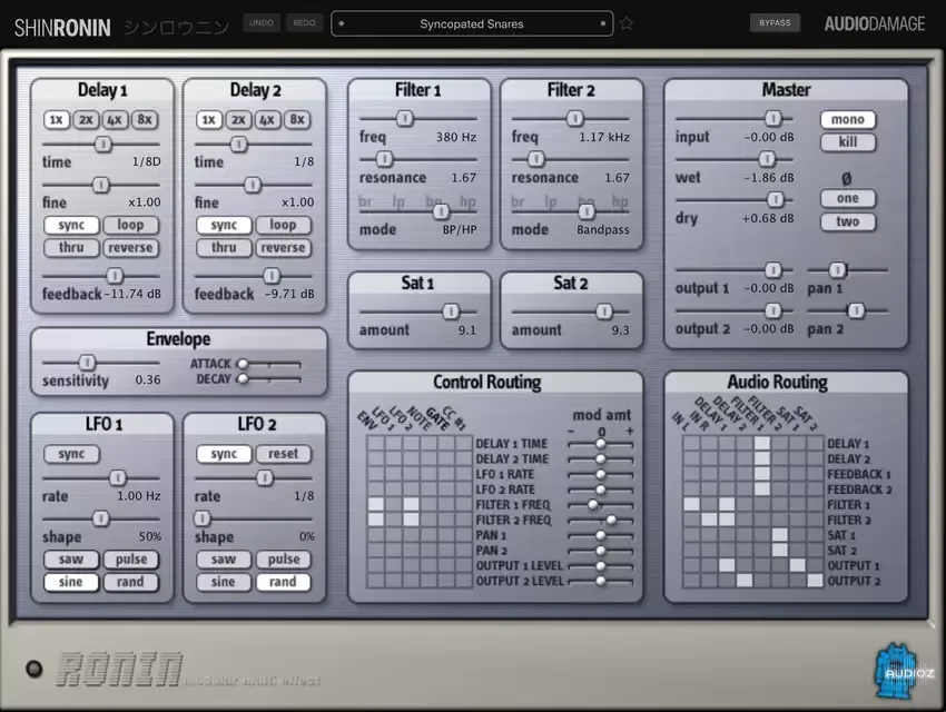 Audio Damage ShinRonin v1.0.0 VST3 CLAP AU AAX LV2 WiN MAC LiNUX [FREE]