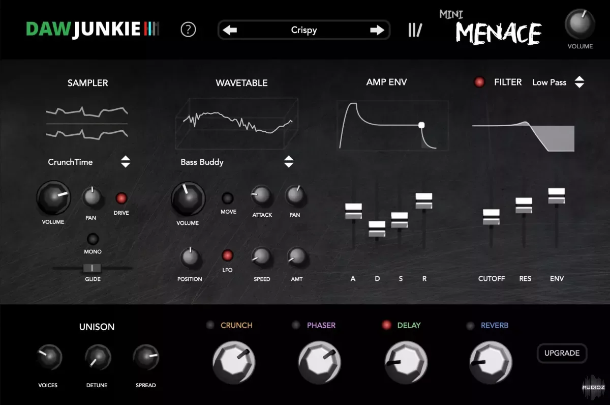 DAWJunkie Mini-Menace v1.0.0 VST VST3 AU AAX WiN MAC [FREE]