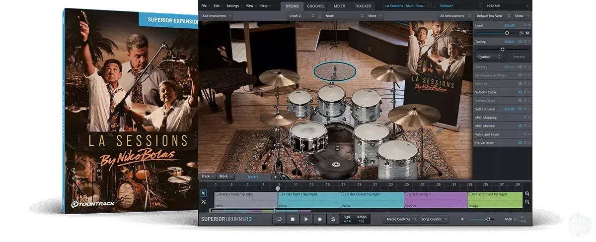 Toontrack LA Sessions SDX (SOUNDBANK)
