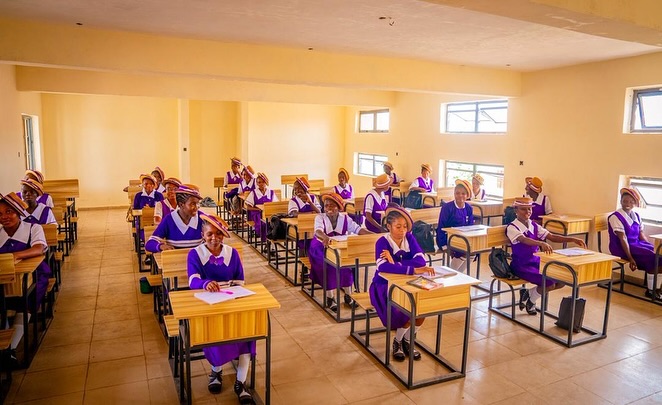 Reconstruction of Oredo Girls Secondary School - Classroom blocks and exterior structural view