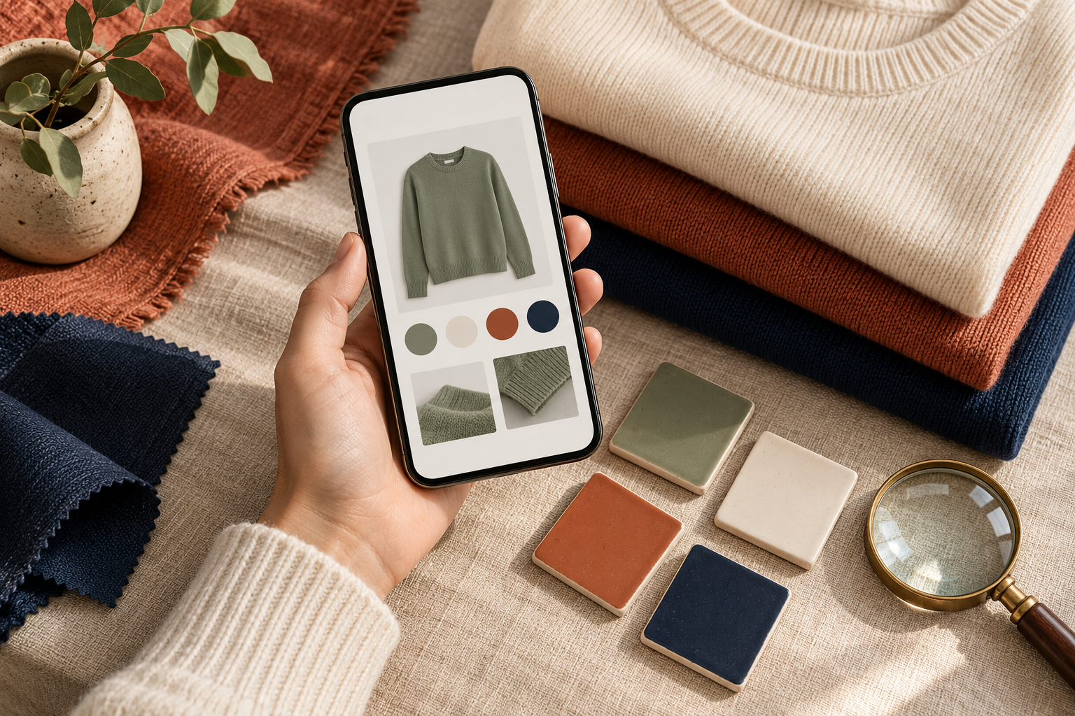 Mobile color swatch quality check