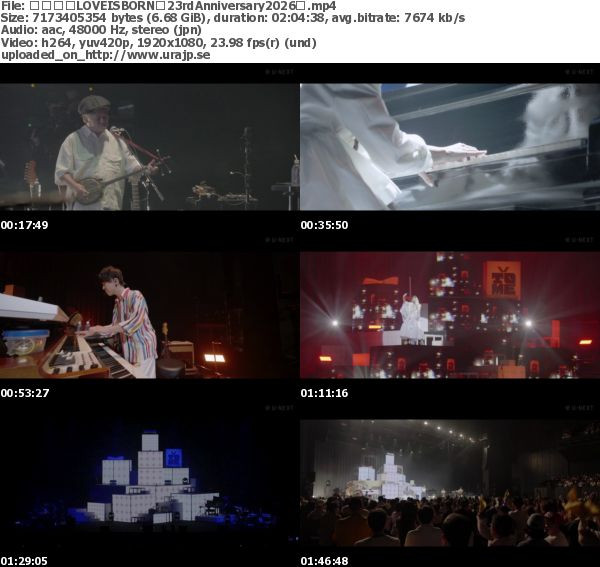 大塚愛 LOVE IS BORN ～23rd Anniversary 2026～ (U-NEXT Channel 2026.09.12)