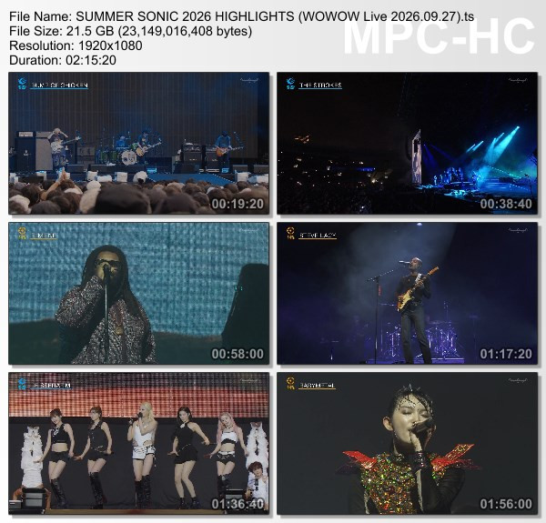 ＳＵＭＭＥＲ　ＳＯＮＩＣ　２０２６ ハイライト (ＷＯＷＯＷライブ 2026.09.27)
