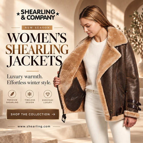 Womens shearling jacket.2