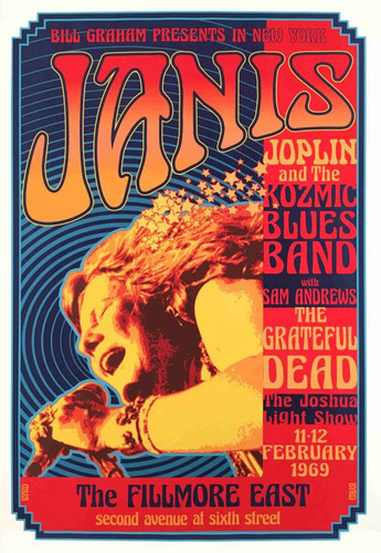 JanisJoplin FillmoreEast1969 VintageRockConcertPoster.jpg