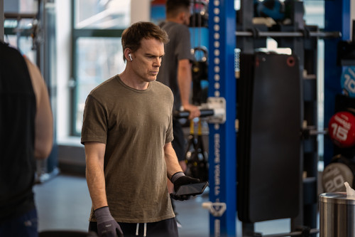 Michael C. Hall as Dexter Morgan in Dexter: Resurrection, episode 2, season 2, streaming on Paramoun