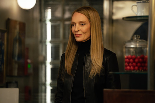 Uma Thurman as Charley in Dexter: Resurrection, season 2, streaming on Paramount+, 2026. Photo Credi