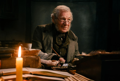 Ian McKellen plays Jacob Marley in Ebenezer from Paramount Pictures.