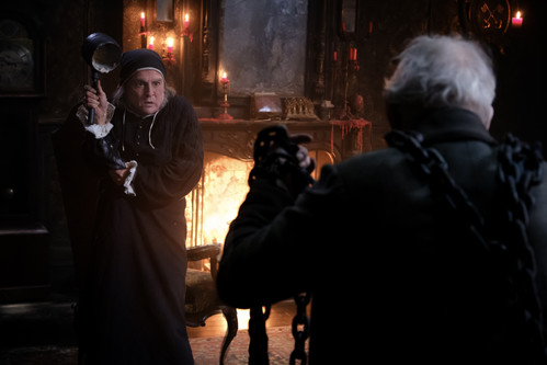 Johnny Depp and Ian McKellen in Ebenezer from Paramount Pictures.
