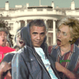 owned 09 barack obama hillary clinton and joe bidens heads on black kids wilding out after a good on.gif