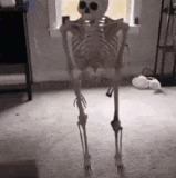 dead 03 skeleton falling down in a room animated gif.gif