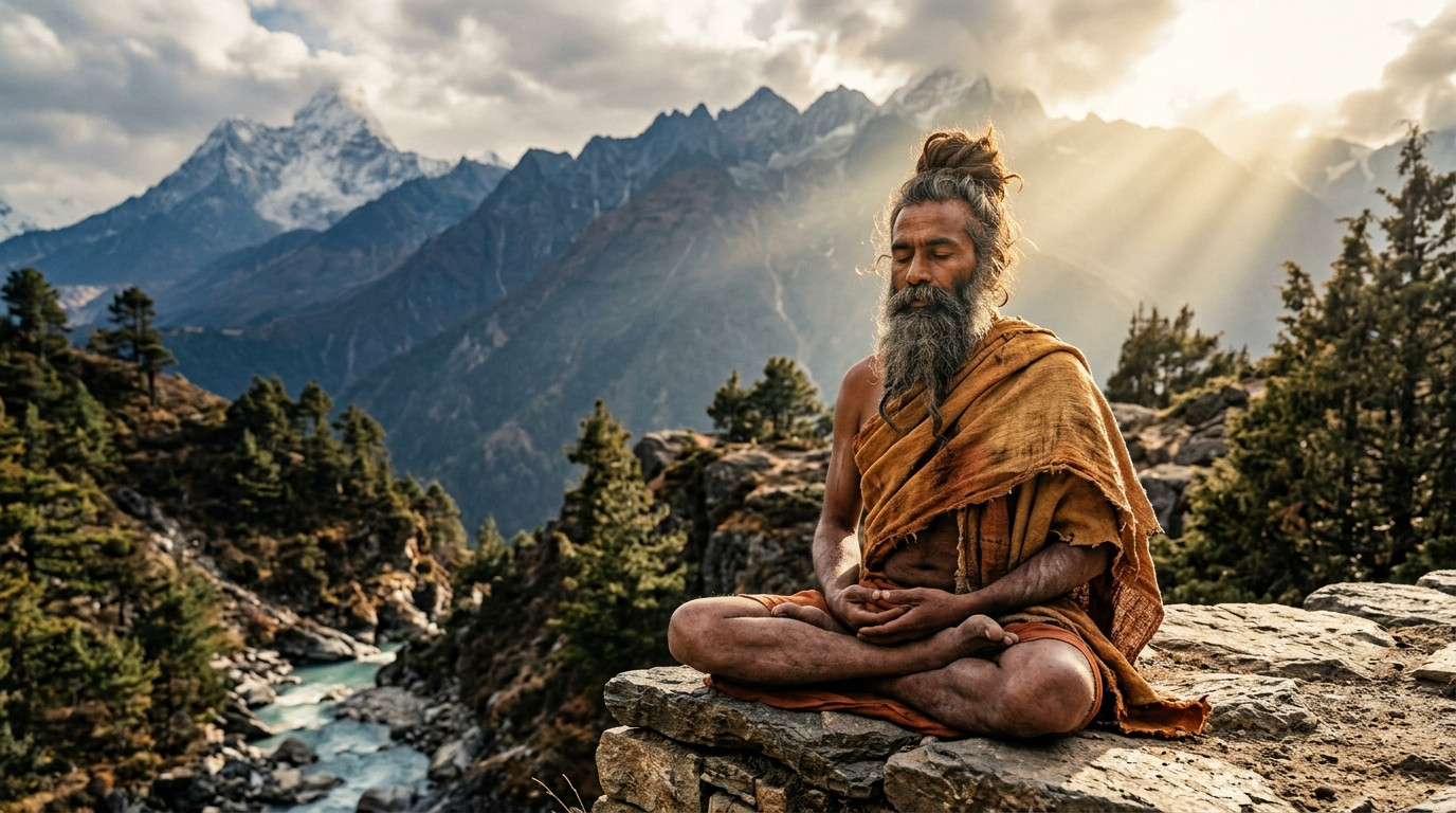 राजा भगीरथ की हिमालय में तपस्या