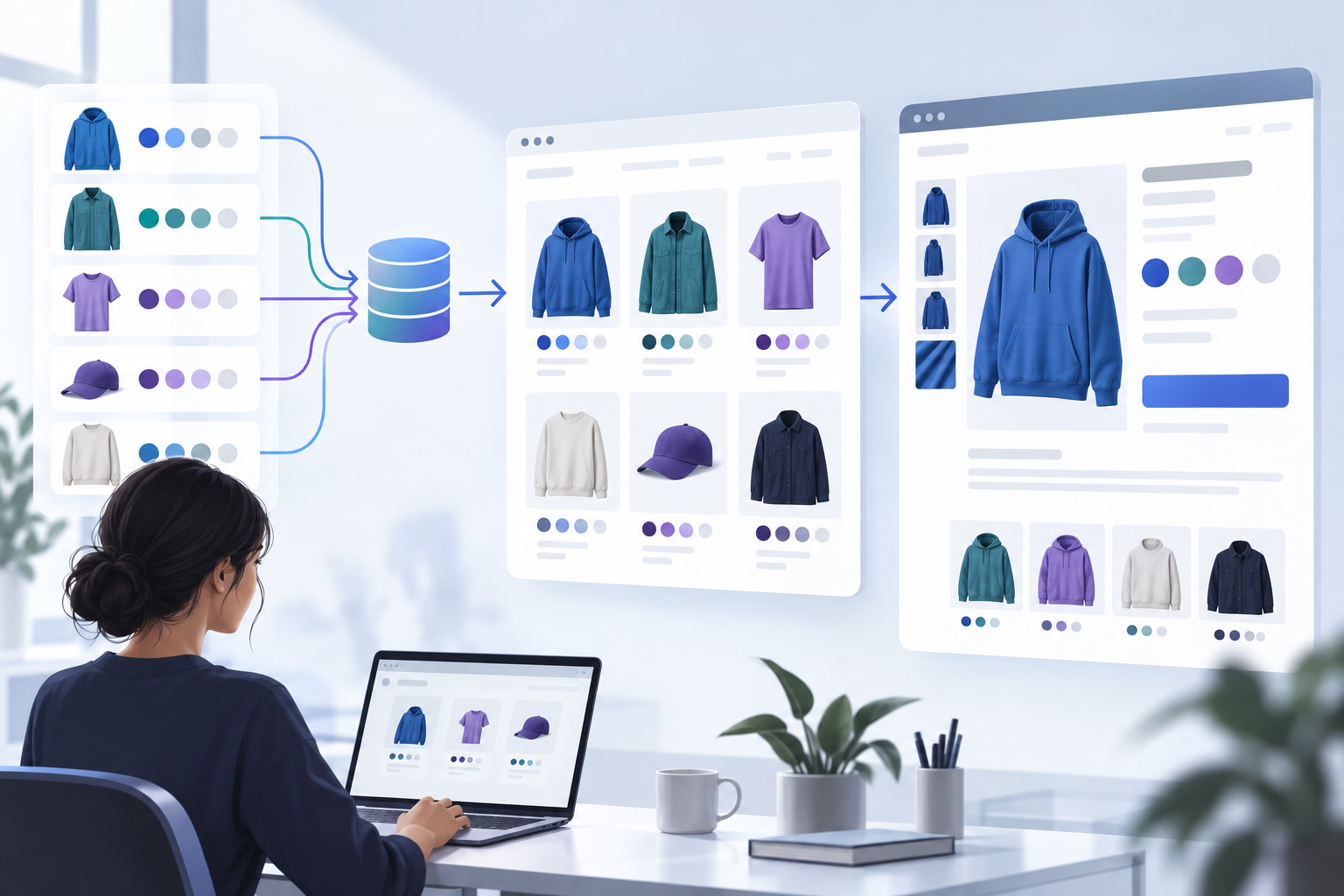 Swatch data across product and collection pages
