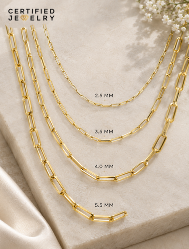 925 Italian Solid Sterling Silver Paperclip Chain Necklace.png
