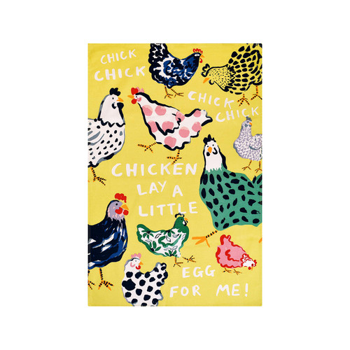Ulster Weavers Chick Chicken Tea Towel Cotton Yellow sn1.jpg