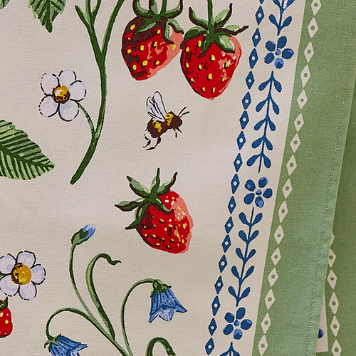 Ulster Weavers Strawberry Patch Tea Towel Cotton Green sn4.jpg