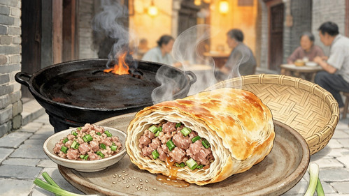 周村肉火烧