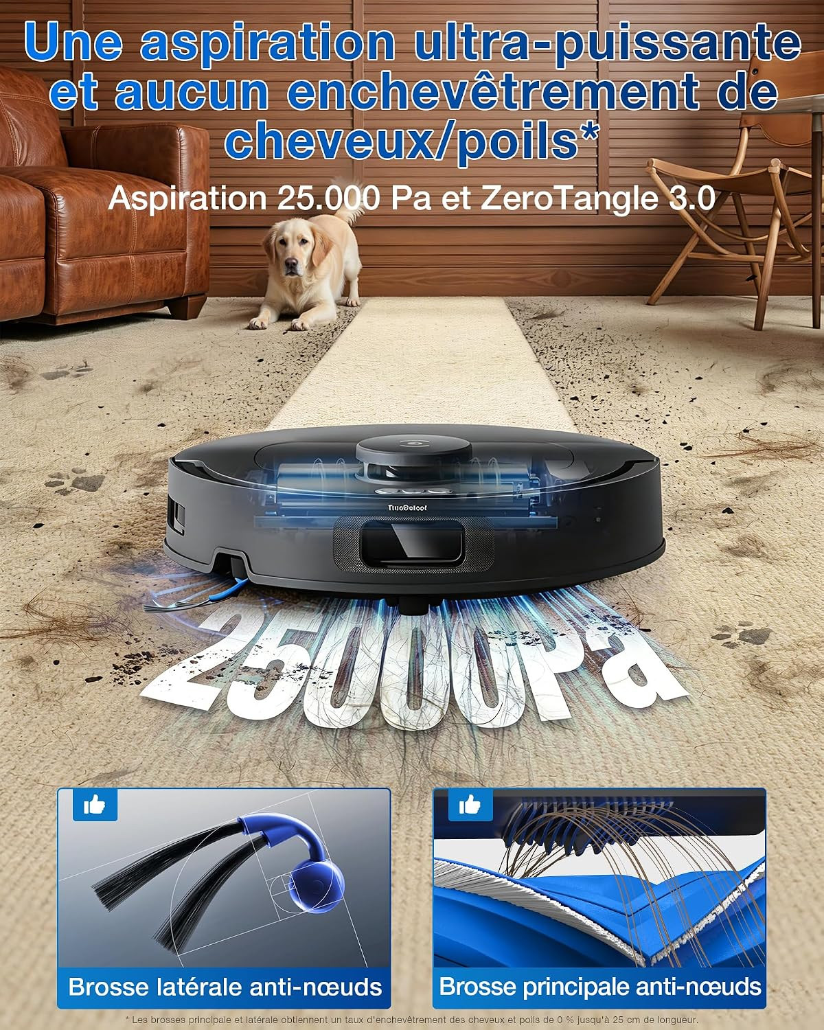 Robot aspirateur avec station