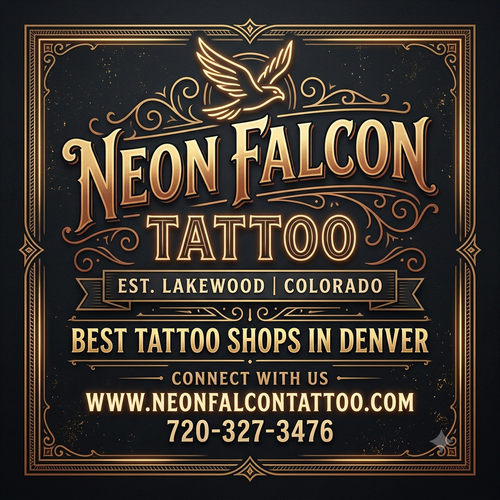 Best Tattoo Shop in  Denver | Neon Falcon Tattoo Studio.png