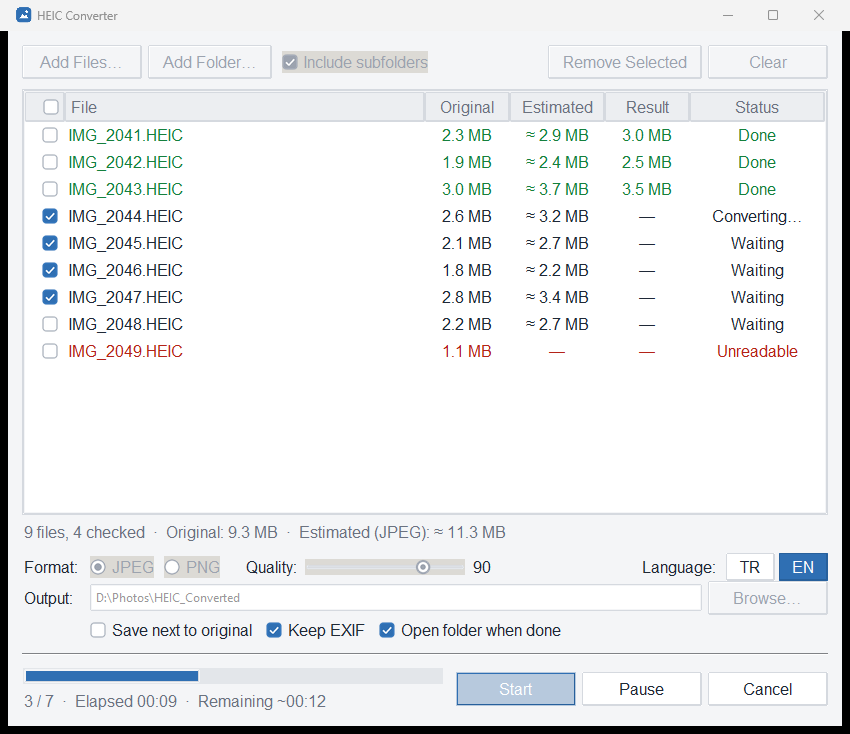 HEIC Converter screenshot