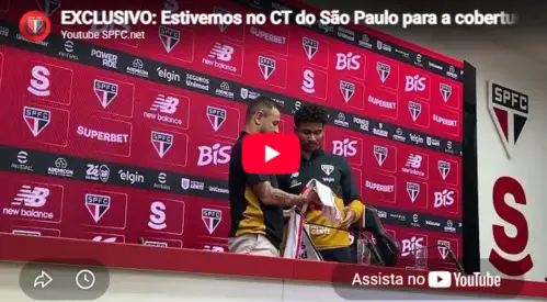 EXCLUSIVO: Estivemos no CT do São Paulo para a cobertura de novo reforço
