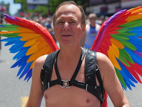 adam schiff gay fag parade queen pride.jpg