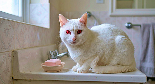 Weiße Katze auf dem Waschbecken..jpg