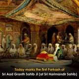 Screenshot 2026 09 12 at 19 40 57 first praskash purab of guru granth sahib painting Google Search.png
