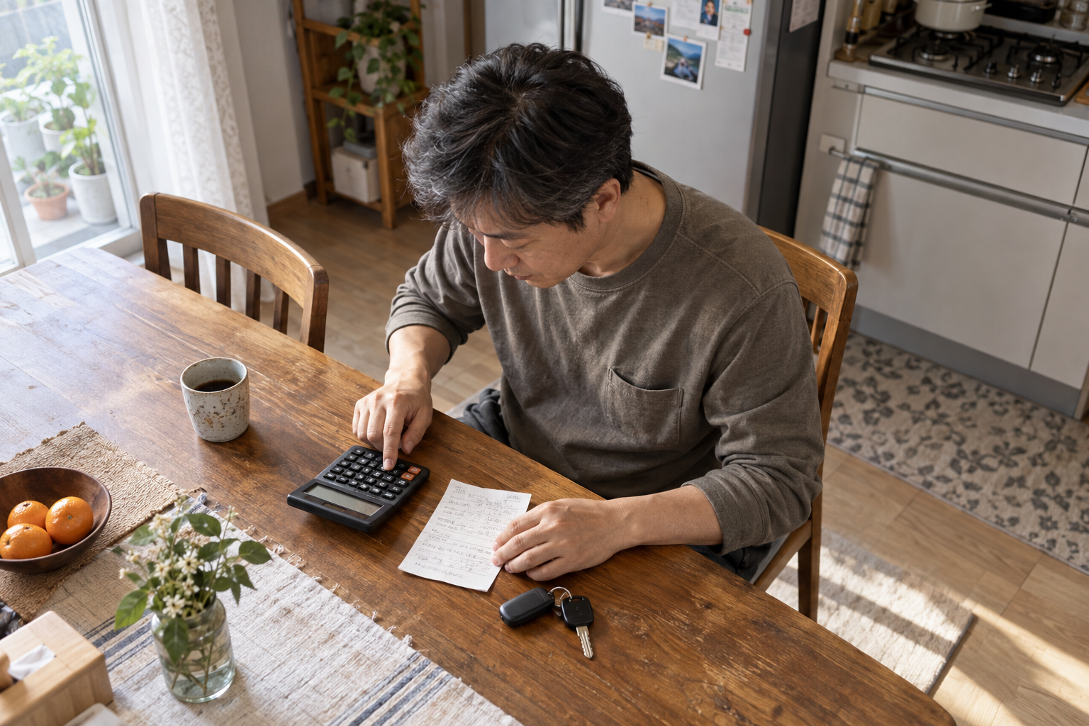 Deep Oil의 실적별 월 최대 할인액과 남은 한도 확인을 예고하는 설명용 생활 장면