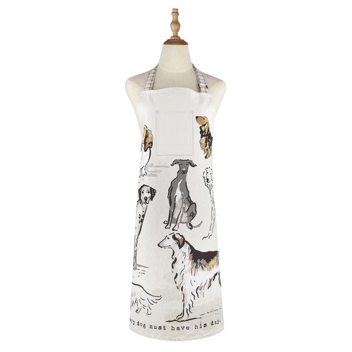 Ulster Weavers Country Dogs Apron Cotton Brown sn1.jpg