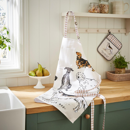 Ulster Weavers Country Dogs Apron Cotton Brown sn2.jpg