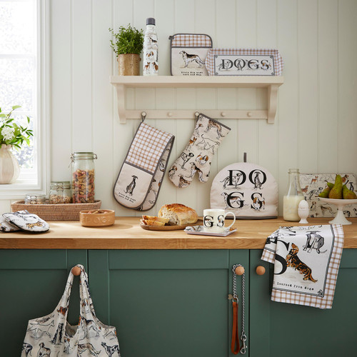 Ulster Weavers Country Dogs Apron Cotton Brown sn3.jpg