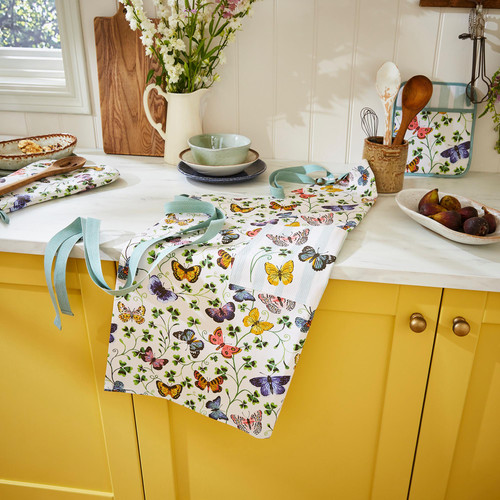 Ulster Weavers Butterfly Grove Apron Cotton Blue sn2.jpg