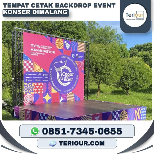 Tempat cetak backdrop event konser dimalang.1