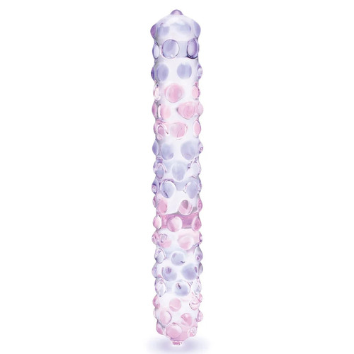 9" Purple Rose Nubbed Glass Dildo.jpg