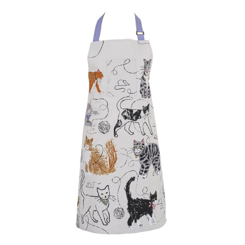Ulster Weavers Feline Friends Apron Cotton Grey sn1 02.jpg