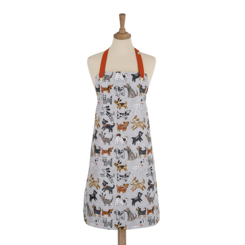 Ulster Weavers Dog Days Apron PVCOilcloth Grey sn1.jpg