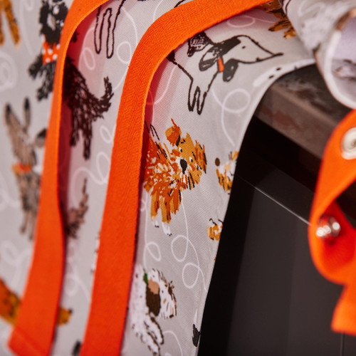 Ulster Weavers Dog Days Apron PVCOilcloth Grey sn2.jpg