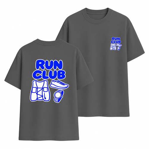 club run clube corrida turma cardio Frente e Costas Cinza.png
