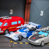 Transformers Age Of The Primes Generations Selects Autobot 3 pack Mirage Ironhide Bluestreak In Hand